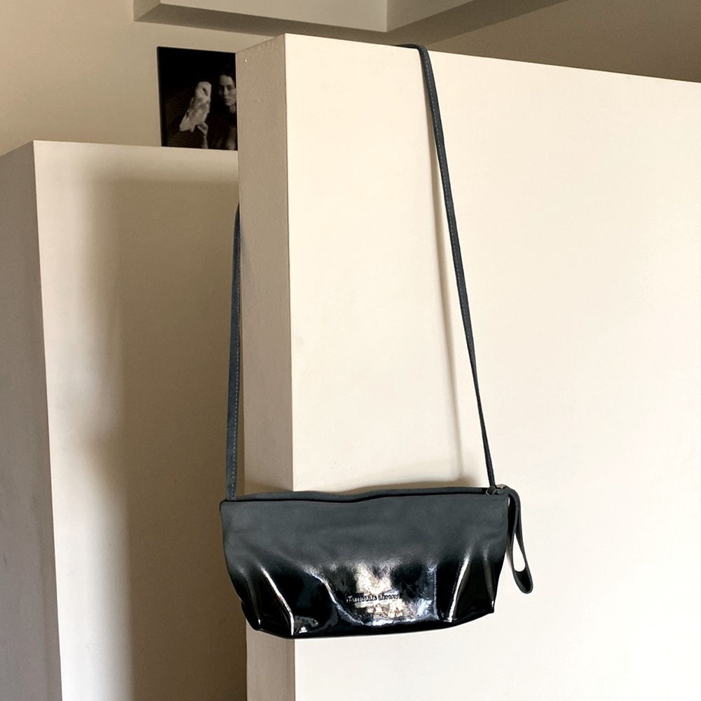 Cool ombré finish Danielle Lehavi crossbody leather purse